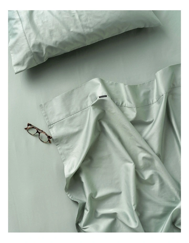 Augusta 500TC Standard Pillowcase in Green Gum