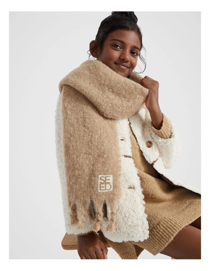 Brushed Heritage Scarf in Cookie
