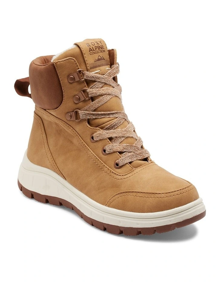 Karmel Lace-Up Boots in Tan