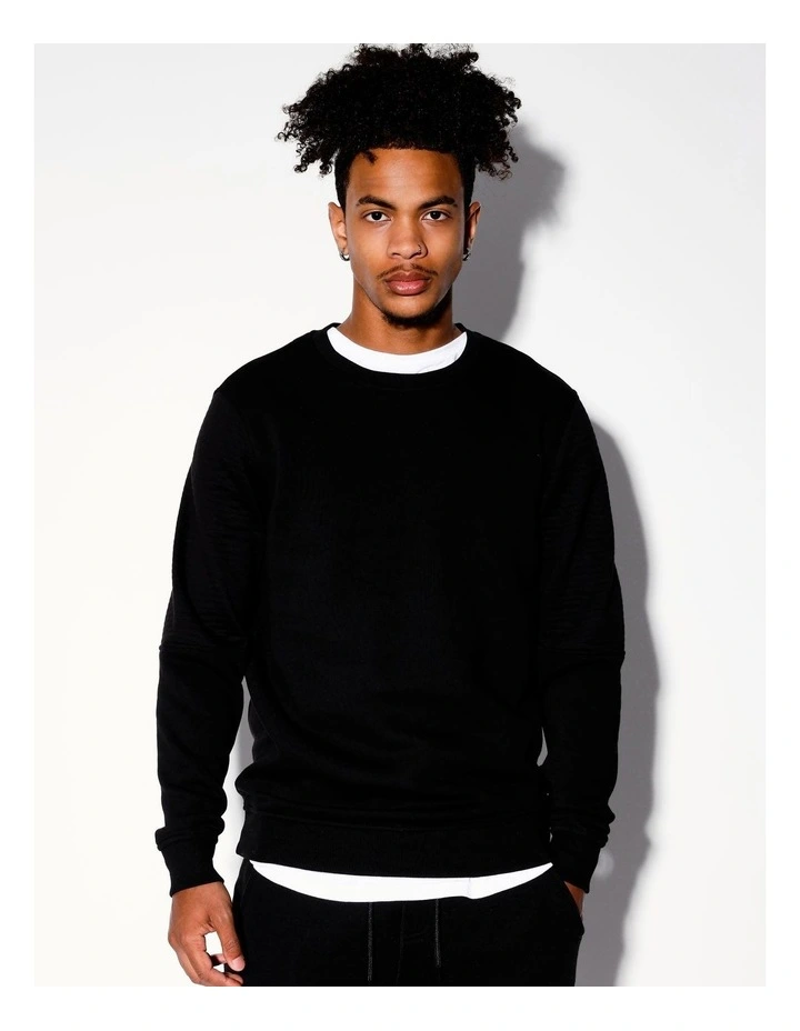 Ryder Moto Crew Sweat in Black