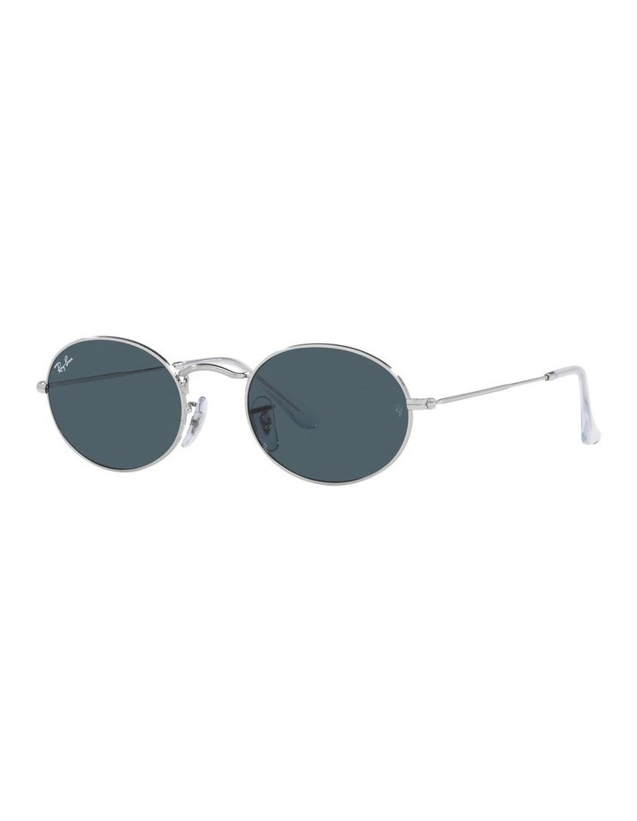 Oval Silver Sunglasses