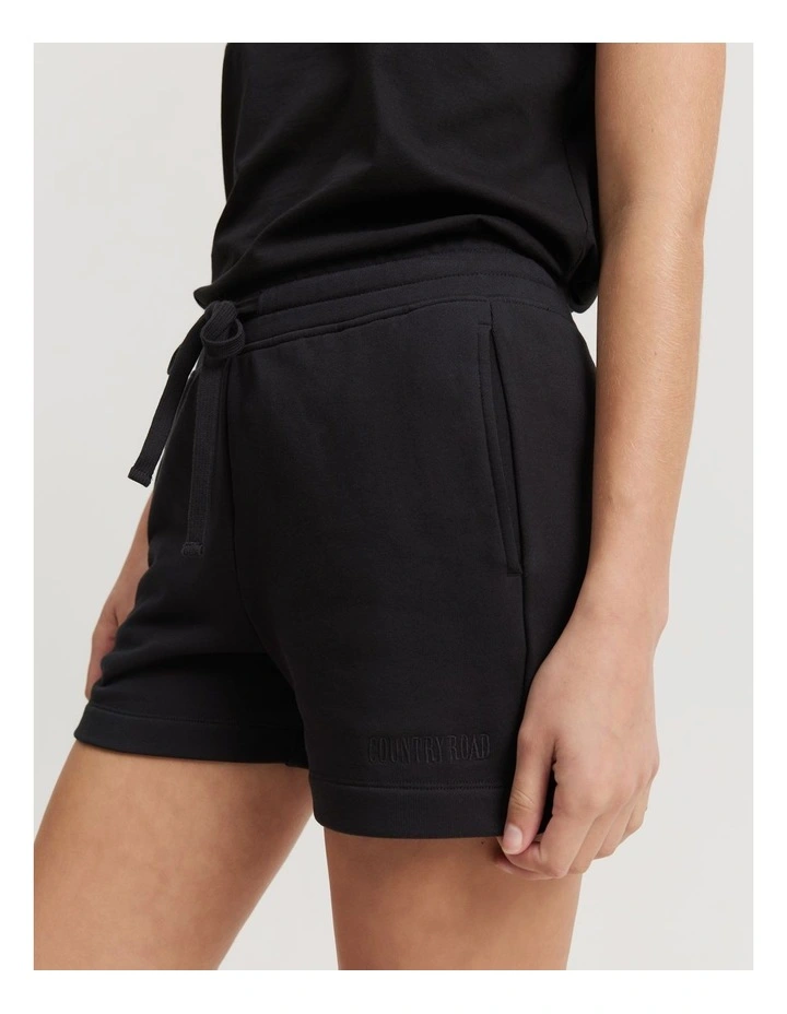 Australian Cotton Heritage Sweat Short in Onyx