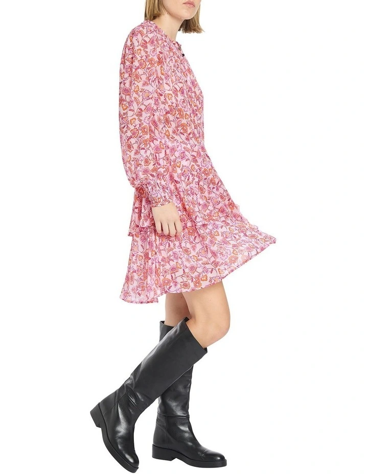 Elvis Paisley Dress in Pink