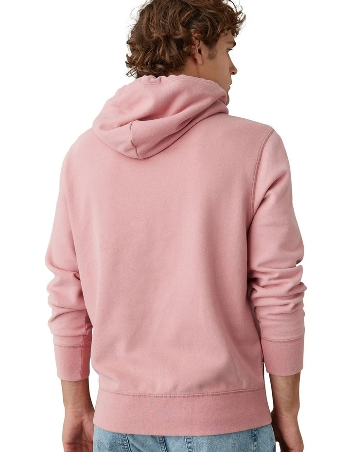 Super Soft Graphic Hoodie in Pink