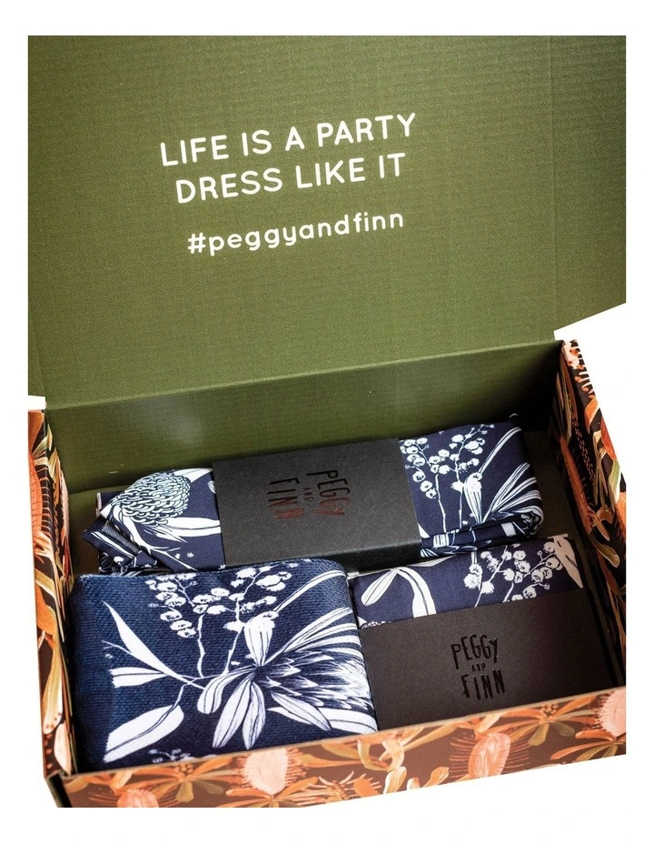 Natives Tie Gift Set in Navy