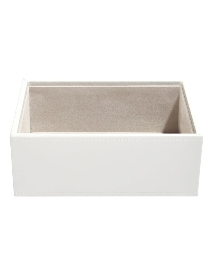Mini Watch Accessories Layer White Jewellery Box