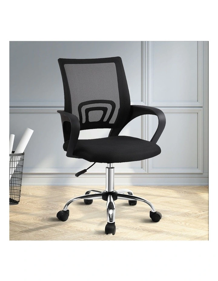 Mesh Office Chair Mid Back in Black