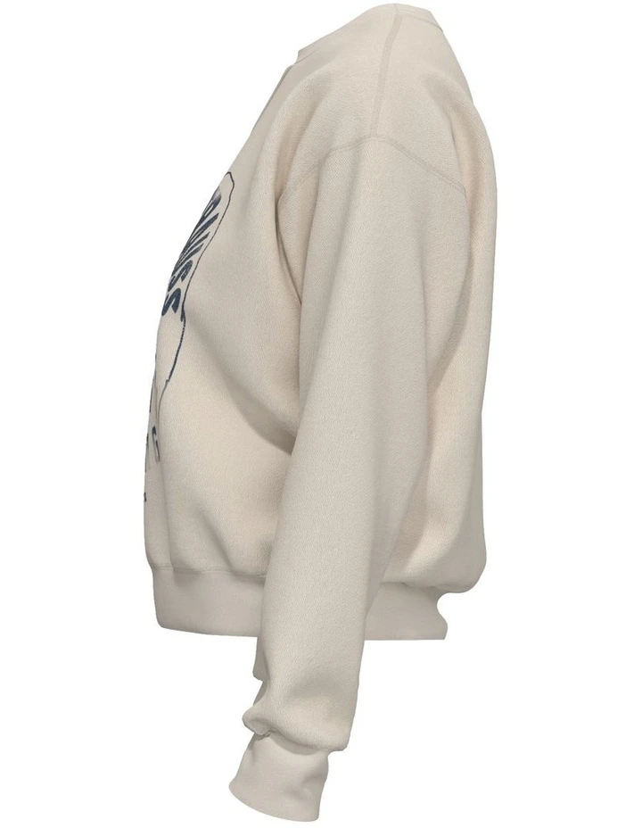 Graphic Signature Crewneck Sweatshirt in Eagle Egret