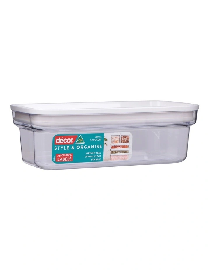 Pantry Style And Organise Oblong 780ml in Clear