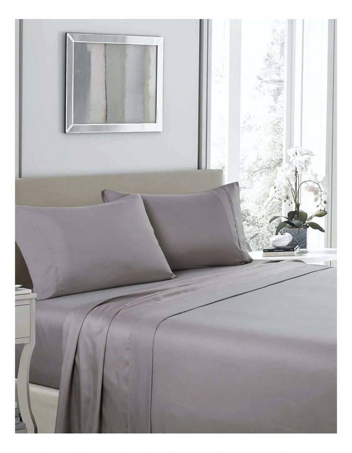 1200TC Ultrasoft 4 Piece Sheet Set in Charcoal