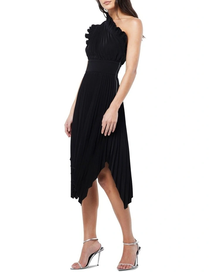 The Lady Like Midi Dress in Black