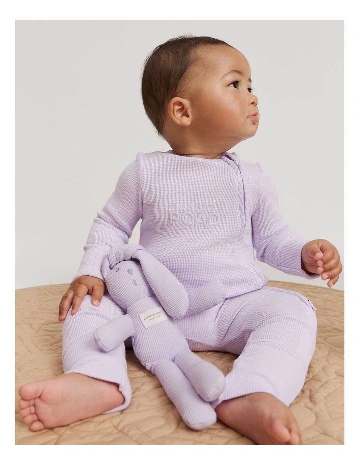 Waffle Jumpsuit in Lilac