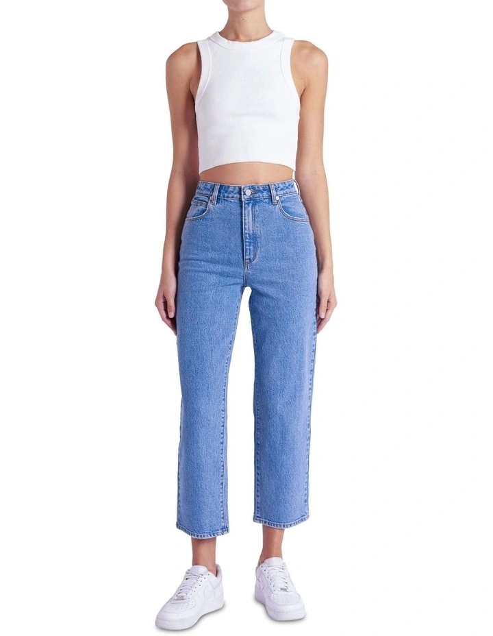 A Venice Straight Parker Jeans in Organic Mid Blue