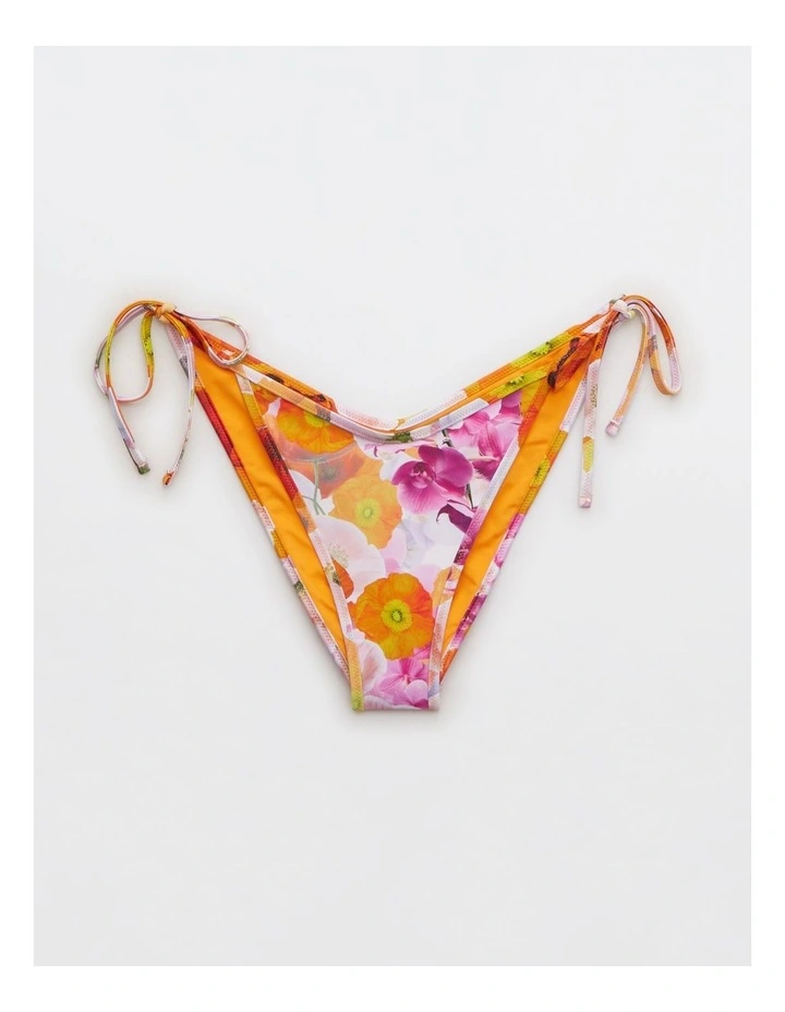 Low Rise Tie Cheekiest Bikini Bottom in Simply Orange
