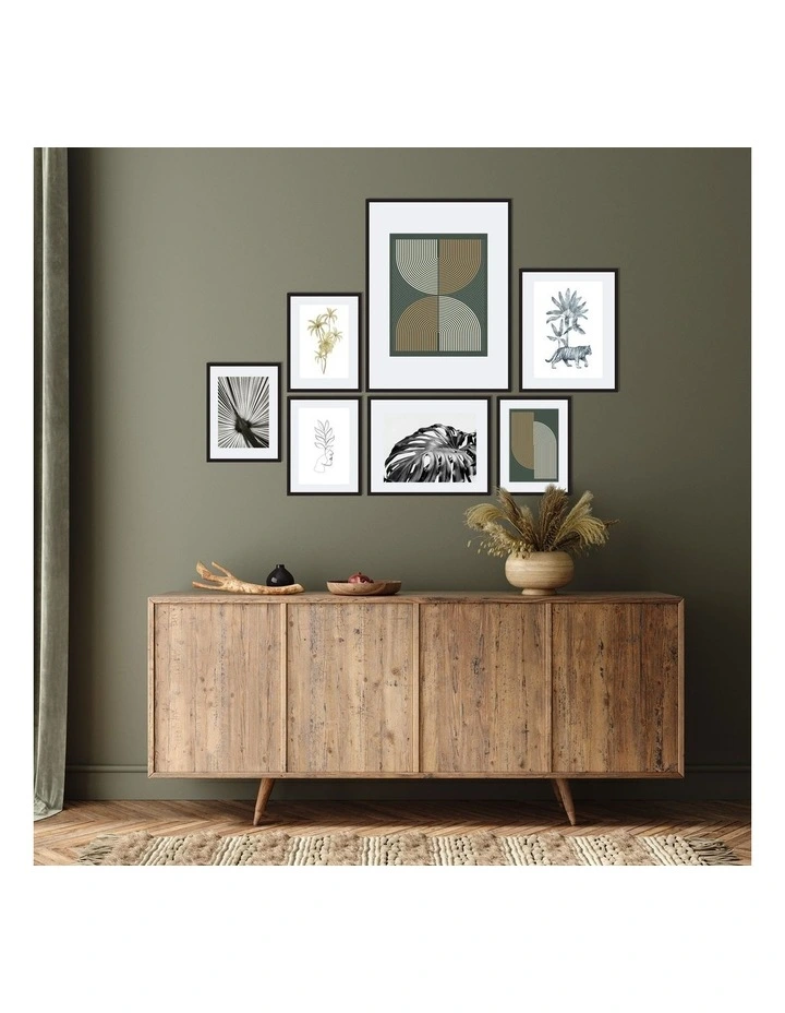Instant Gallery Wall 7 Piece Frame Set in Black