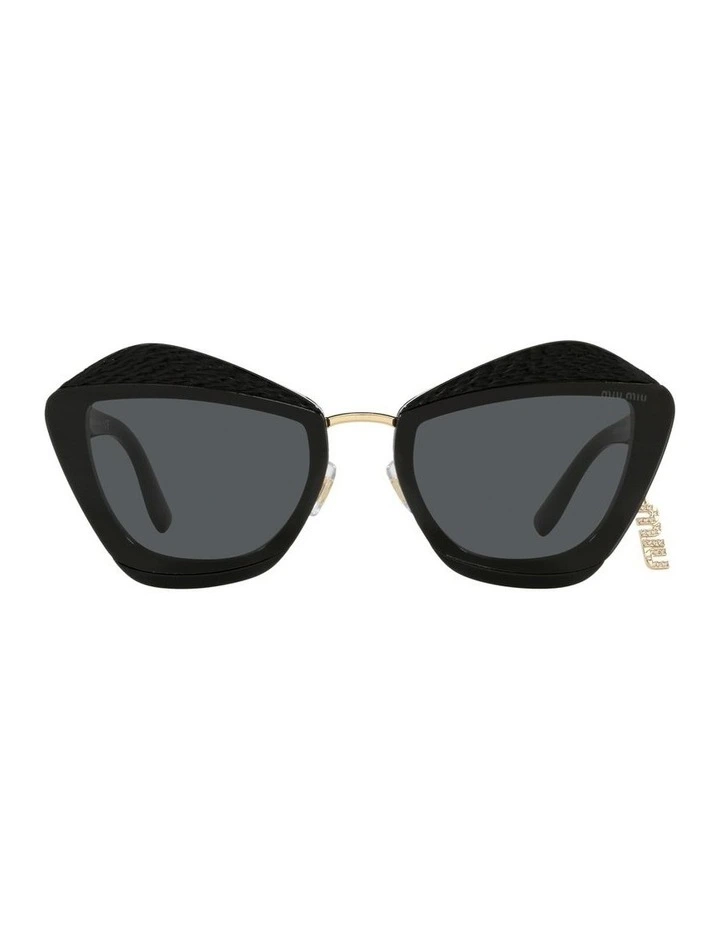 MU 01XS Black Sunglasses