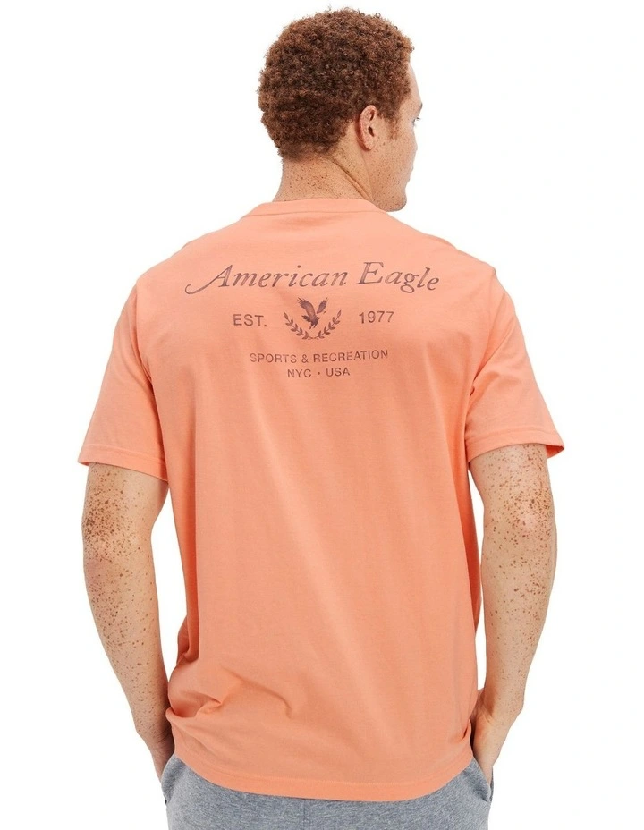 Super Soft Logo Graphic T-shirt in Orange
