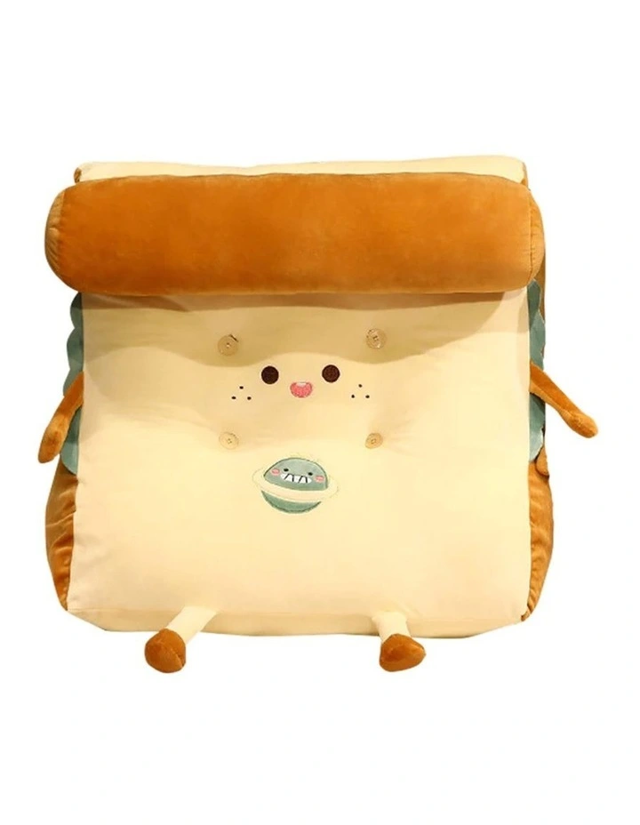 Toast Bread Wedge Back Support Cushion in Beige