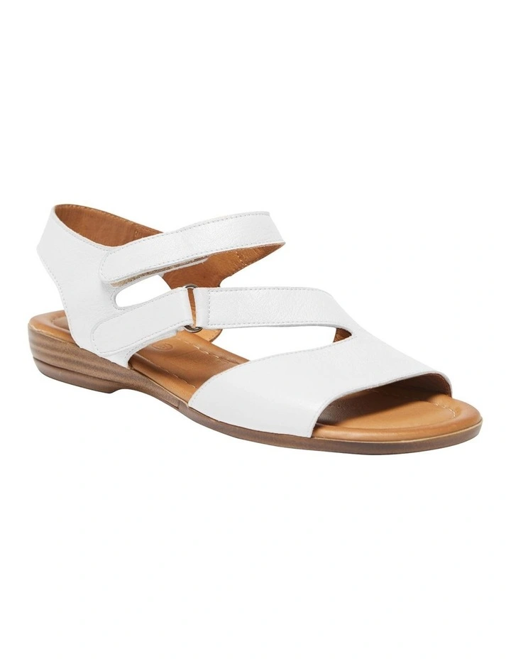 Kenya Leather Sandals in White