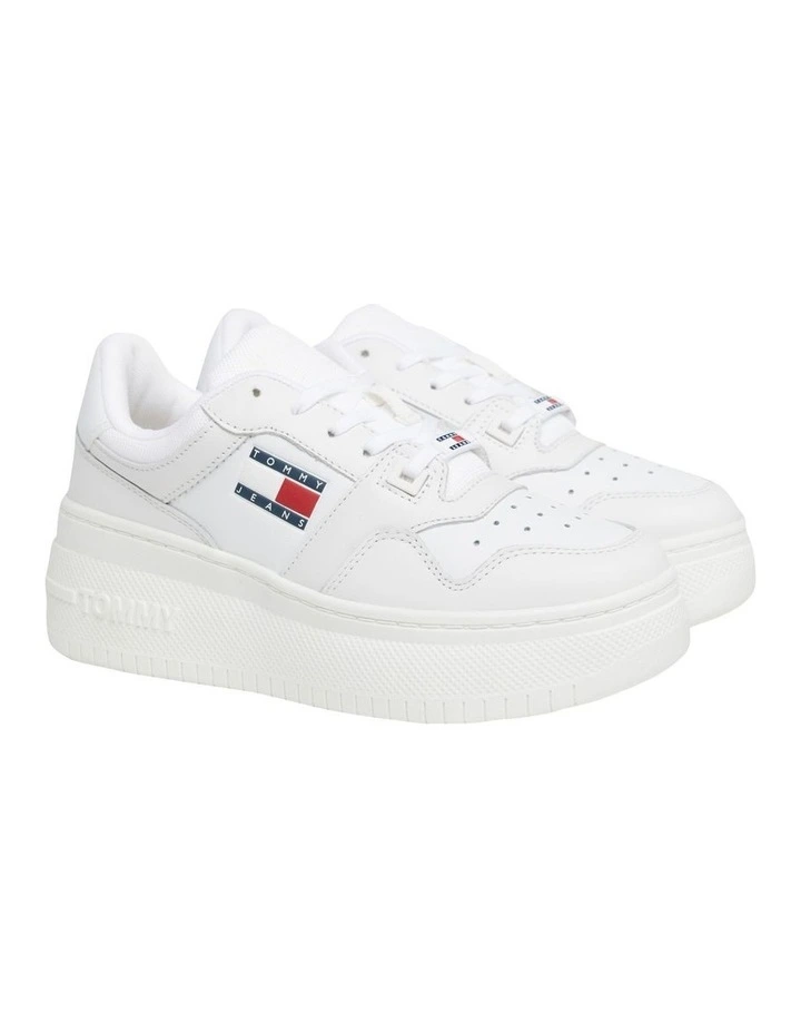 Tjw Retro Basket Flatform in White