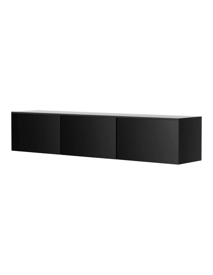 High Glossy Floating TV Cabinet 200cm in Black
