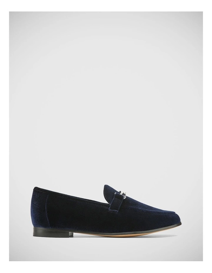 Atwood Recycled Velvet Loafer in Midnight