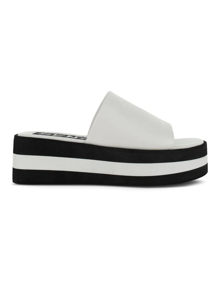 Morgan Flat Sandals in White