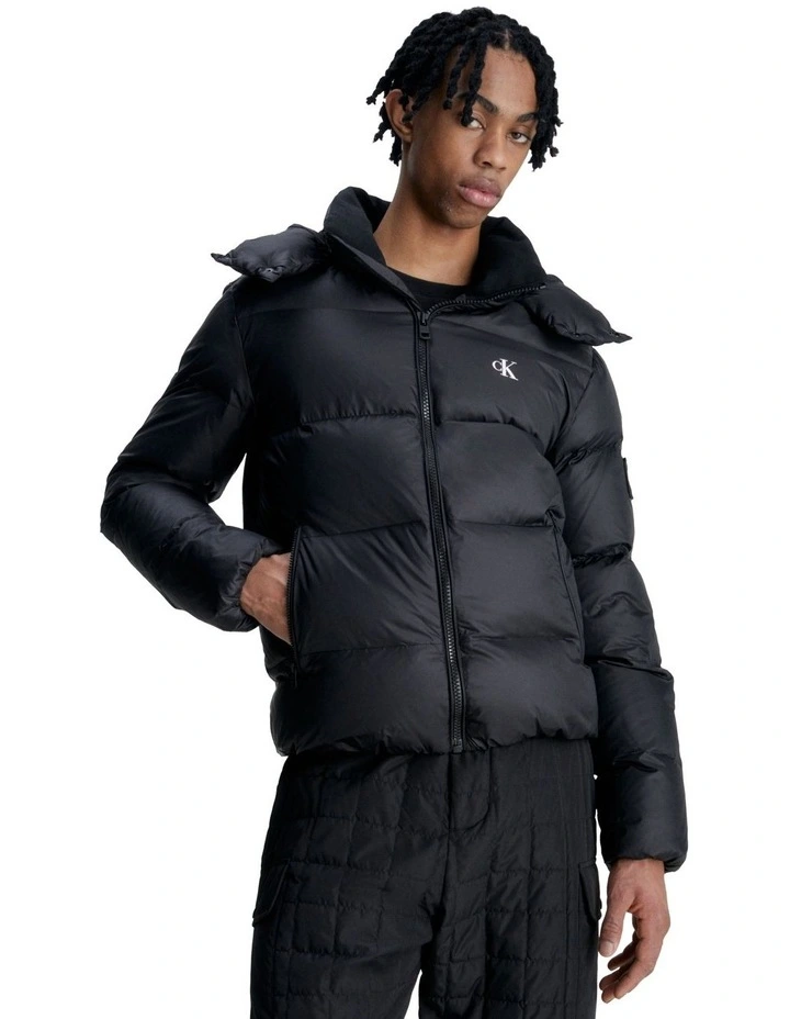 Essentials Down Jacket in Black