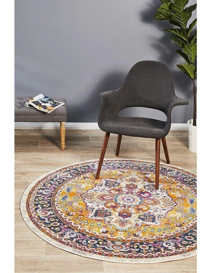 Babylon Round Rug in Multi
