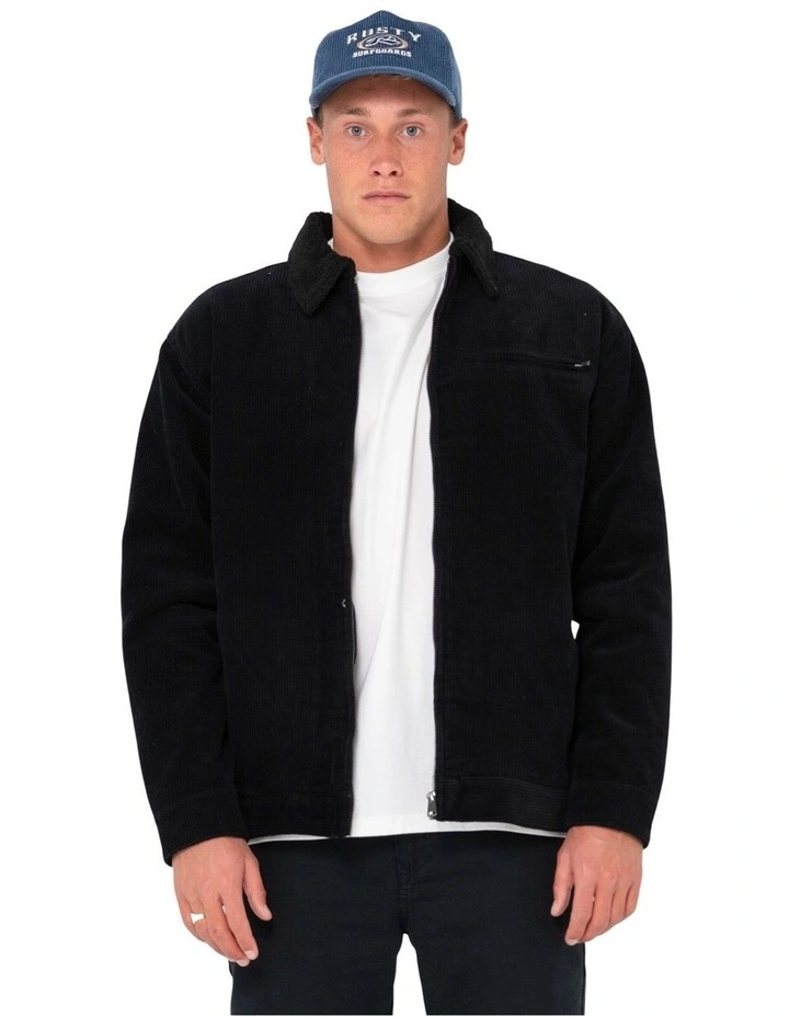 Coup Cord Jacket in Black