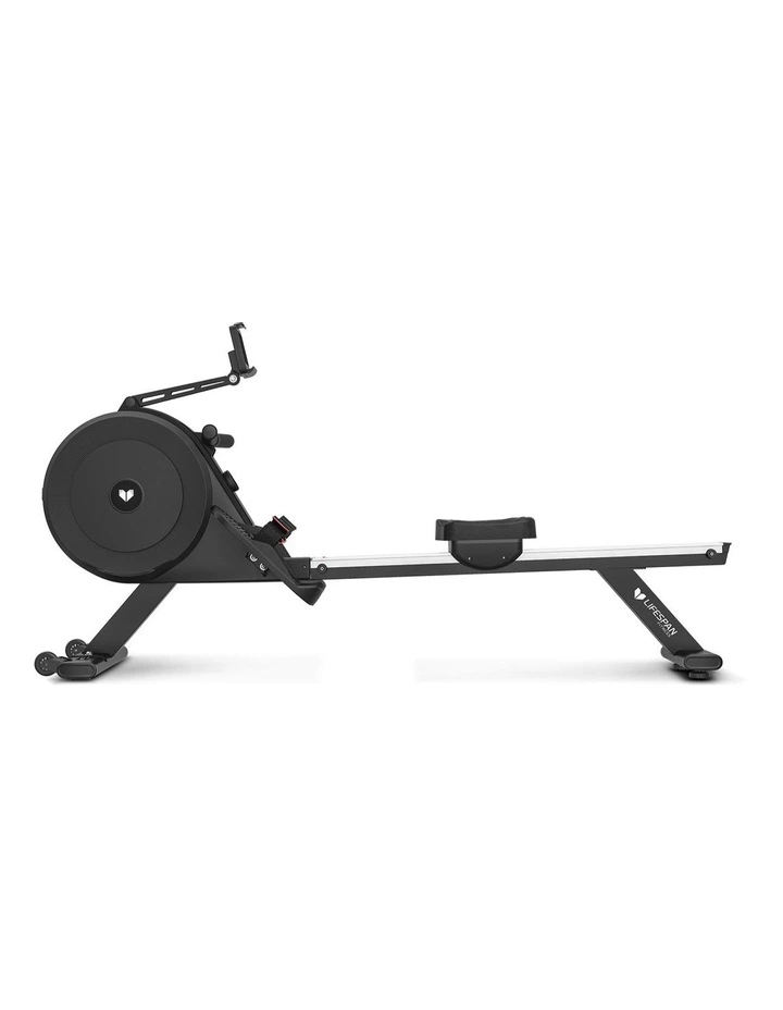Dual Air/Magnetic Rowing Machine in Black