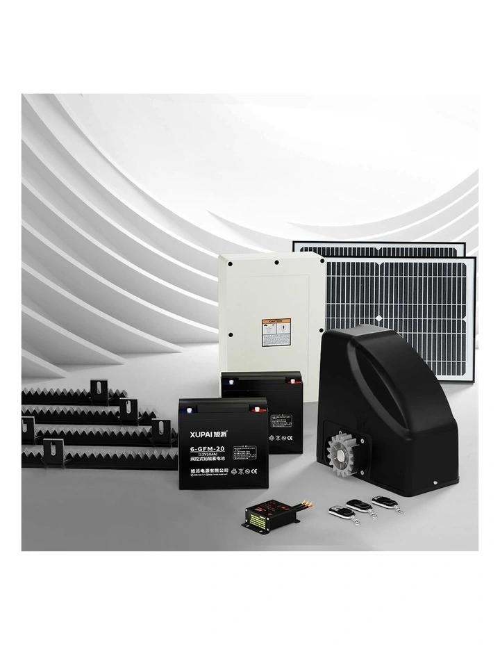 Automatic Sliding Gate Opener Kit 40W Solar 4m 600kg
