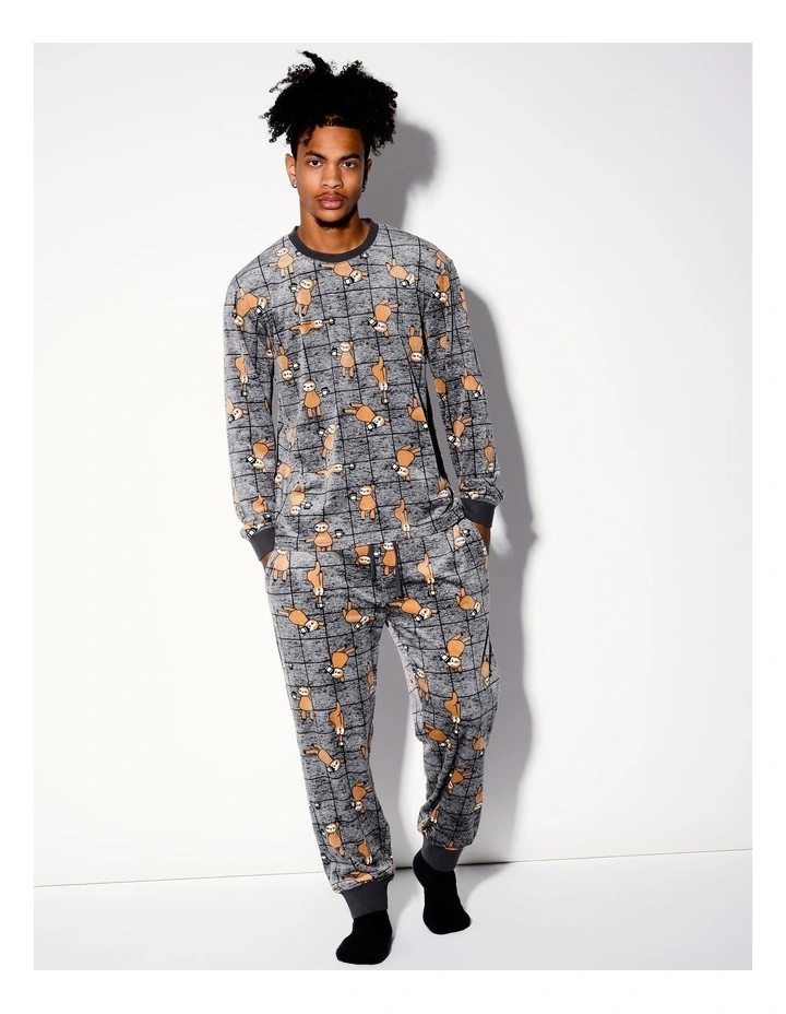 Cozy Knit Morning Sloth Pyjama Set