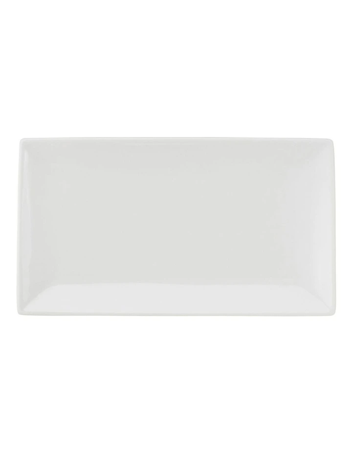 Basics Rectangular Platter 34x19cm in White