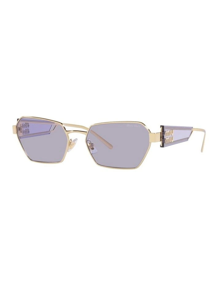 MU 53WS Gold Sunglasses