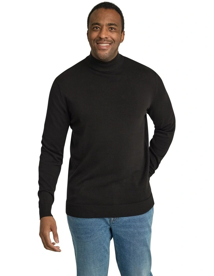 Essential Turtle Neck Sweater in Black