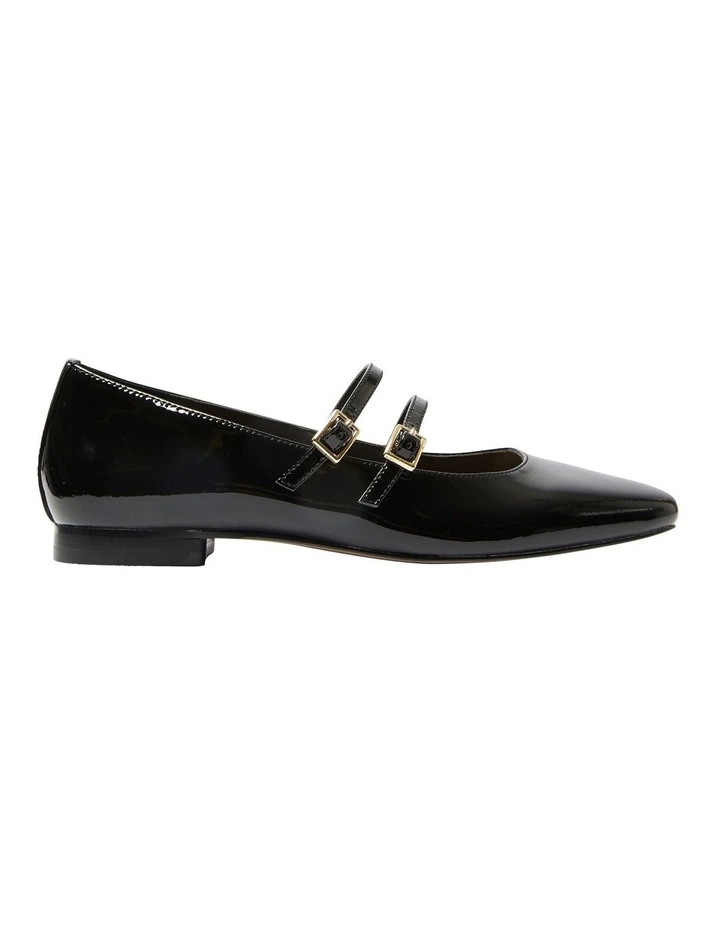 Freda Blallet Flats in Black Patent Leather