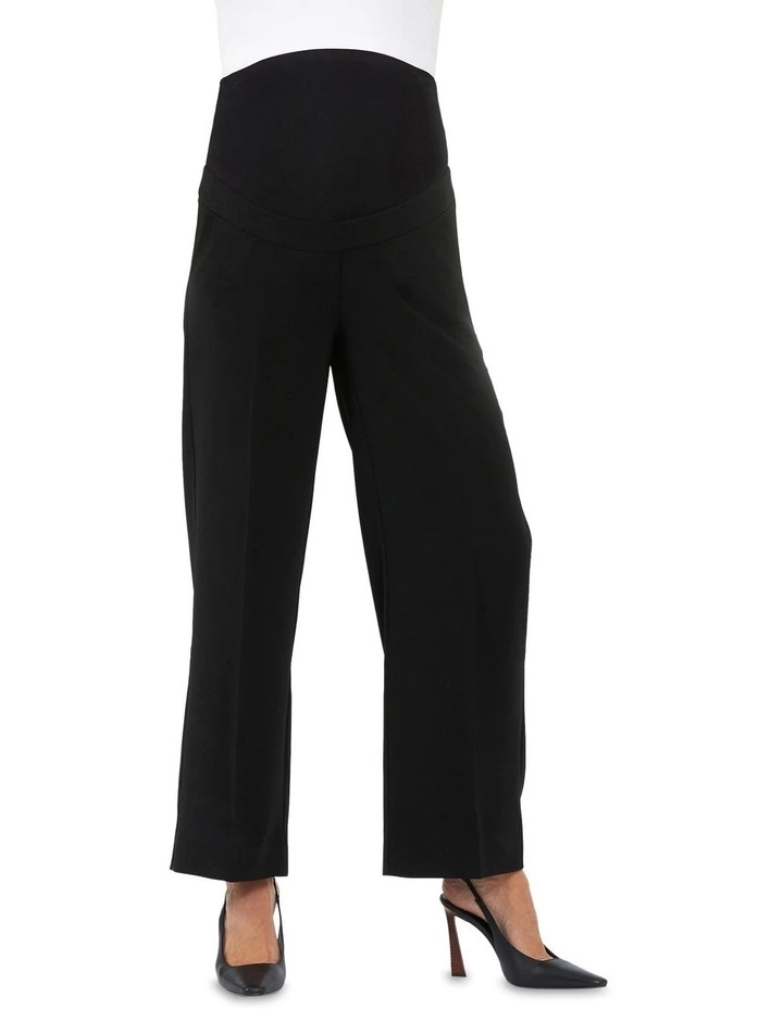 Alexa Wide Leg Pant in Black