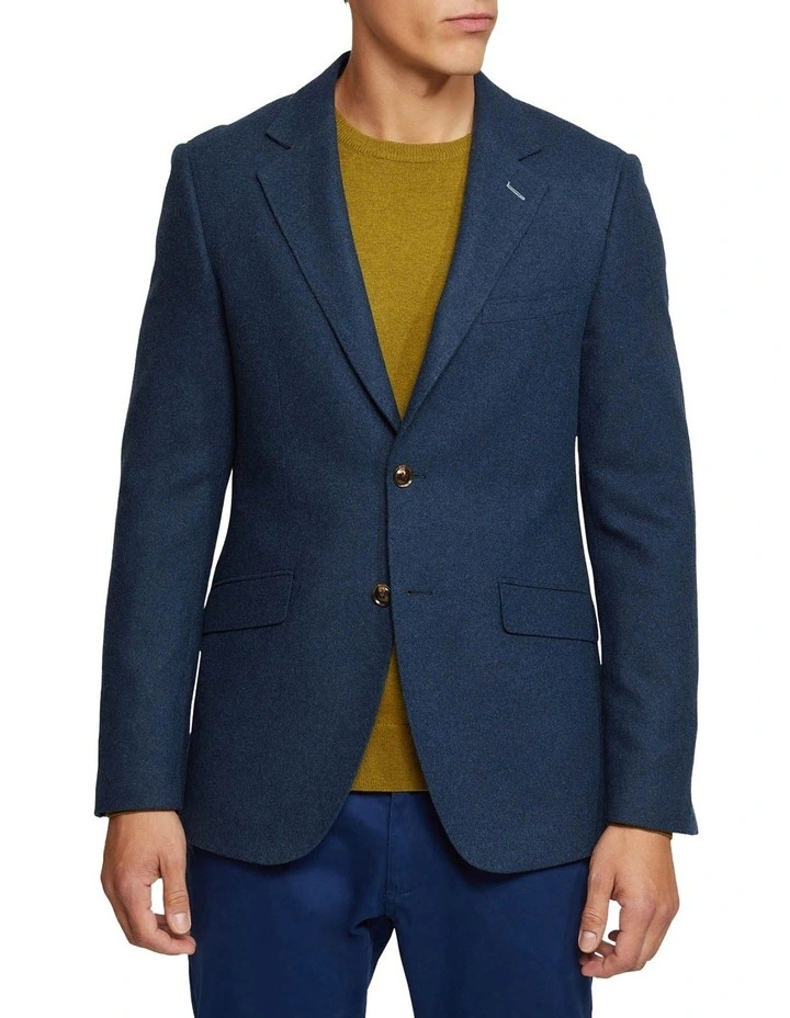 Blake Wool Rich Blazer in Blue