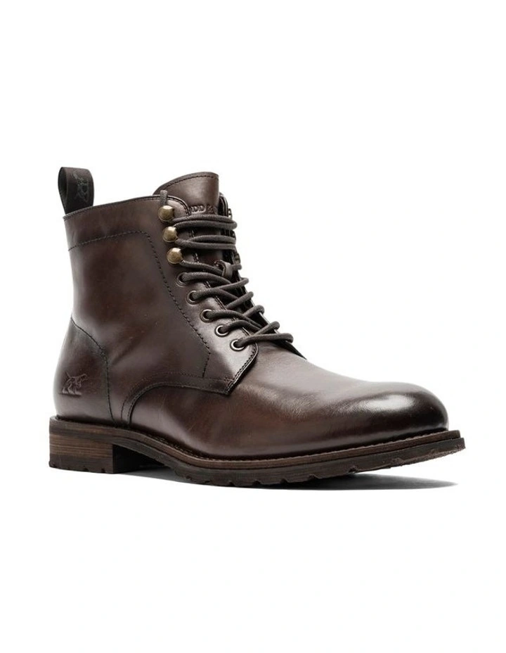Franz Military Boot in Testa Di Moro