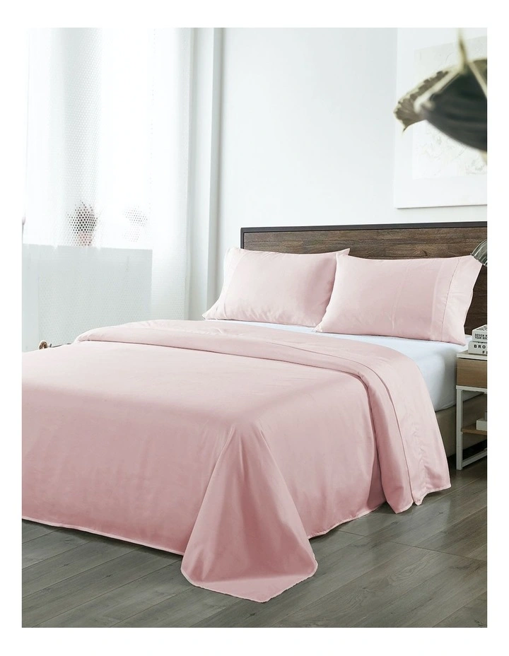 1000TC Bamboo Blended Sheet Set in Light Pink
