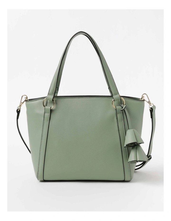Sweet Peony Tote Bag in Seafoam