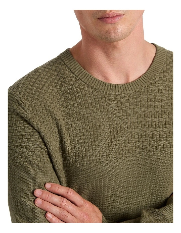 Albany Cotton Knit in Moss