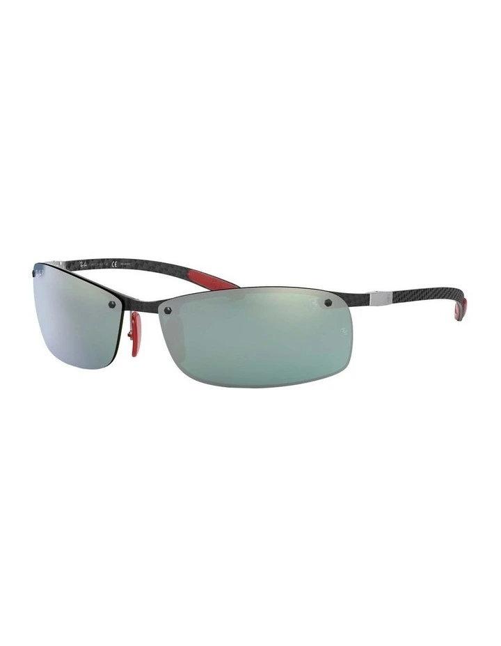 RB8305M Scuderia Ferrari Black Polarised Sunglasses