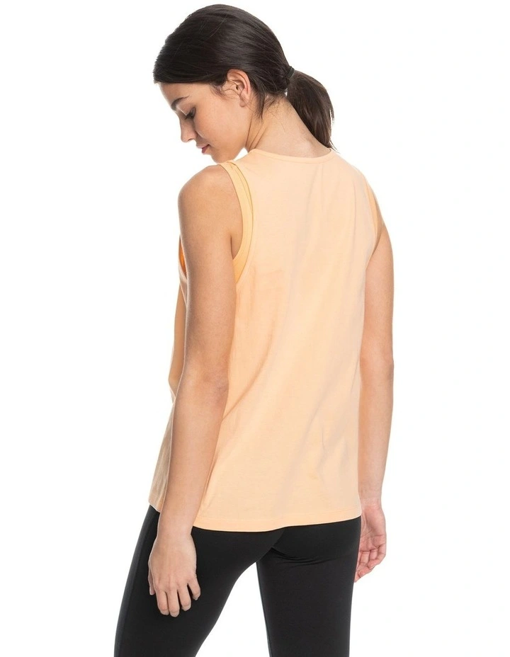 Essential Energy Technical Vest Top in Peach Fuzz