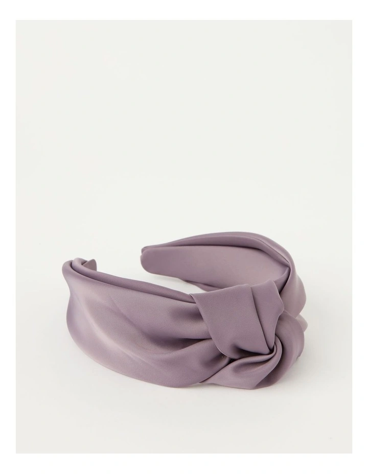 Knot Detail Headband in Lilac