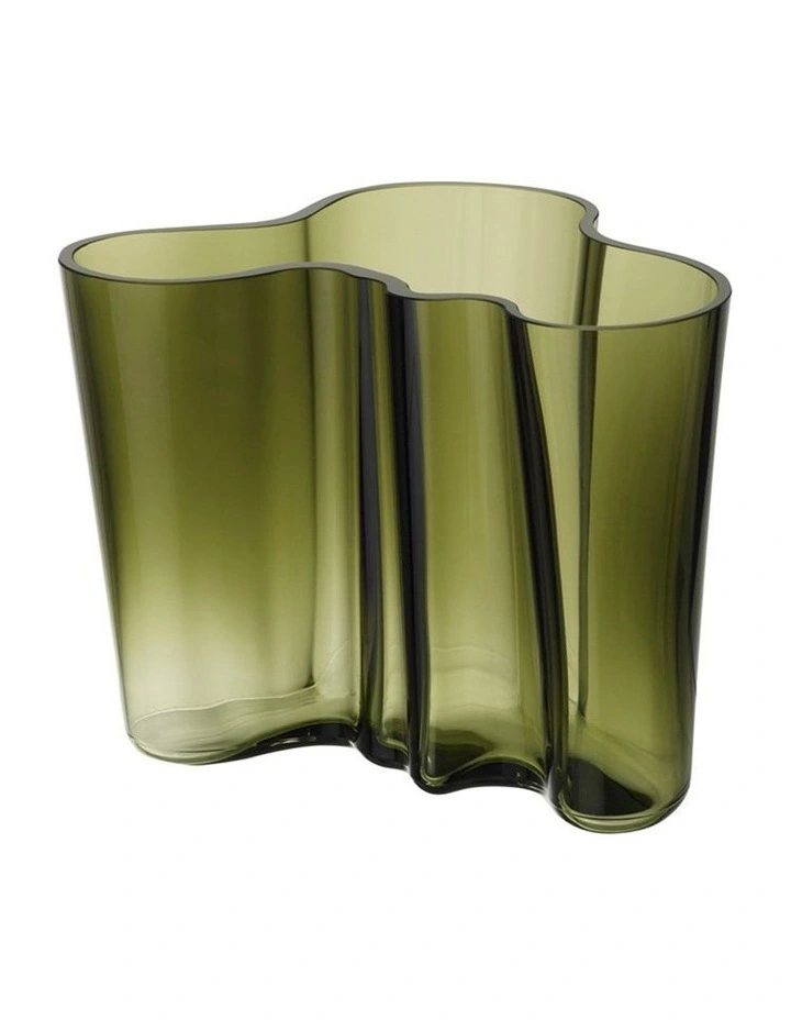 Alvar Aalto Collection Vase 16cm Moss Green