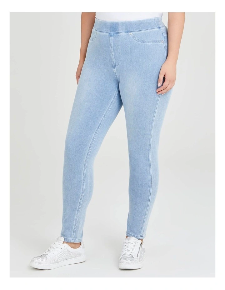 The Best Friend Denim Jegging Light Blue