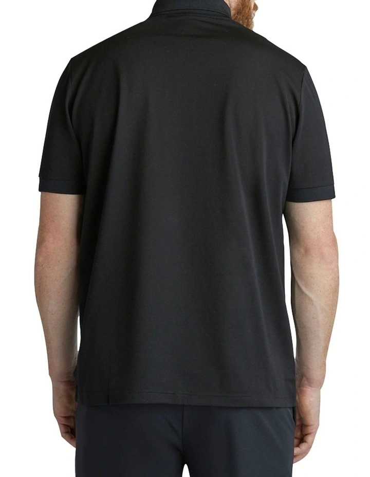 Highland Polo T-shirt in Black