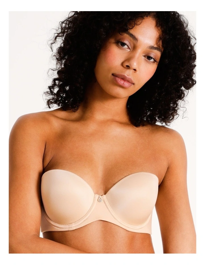 Pure Comfort Contour Strapless Bra in Beige